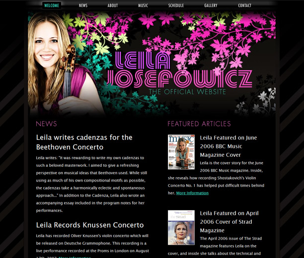 Leila Josefowicz Website